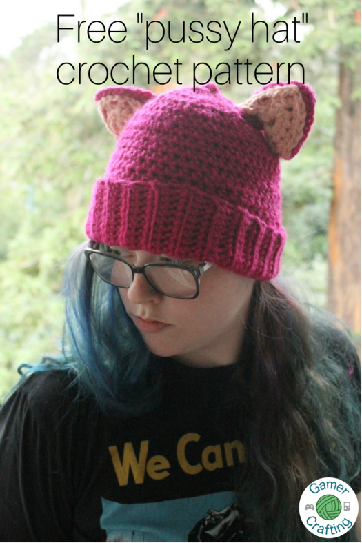 Free pussy hat crochet pattern